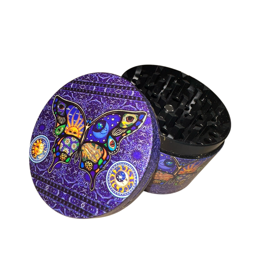 🦋 Mystic Moon Butterfly 2” Metal Grinder