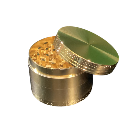 2” Premium Gold 4-Piece Metal Herb Grinder
