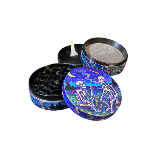 💀 Skeleton Night Sky Grinder – 4 Piece (Large)